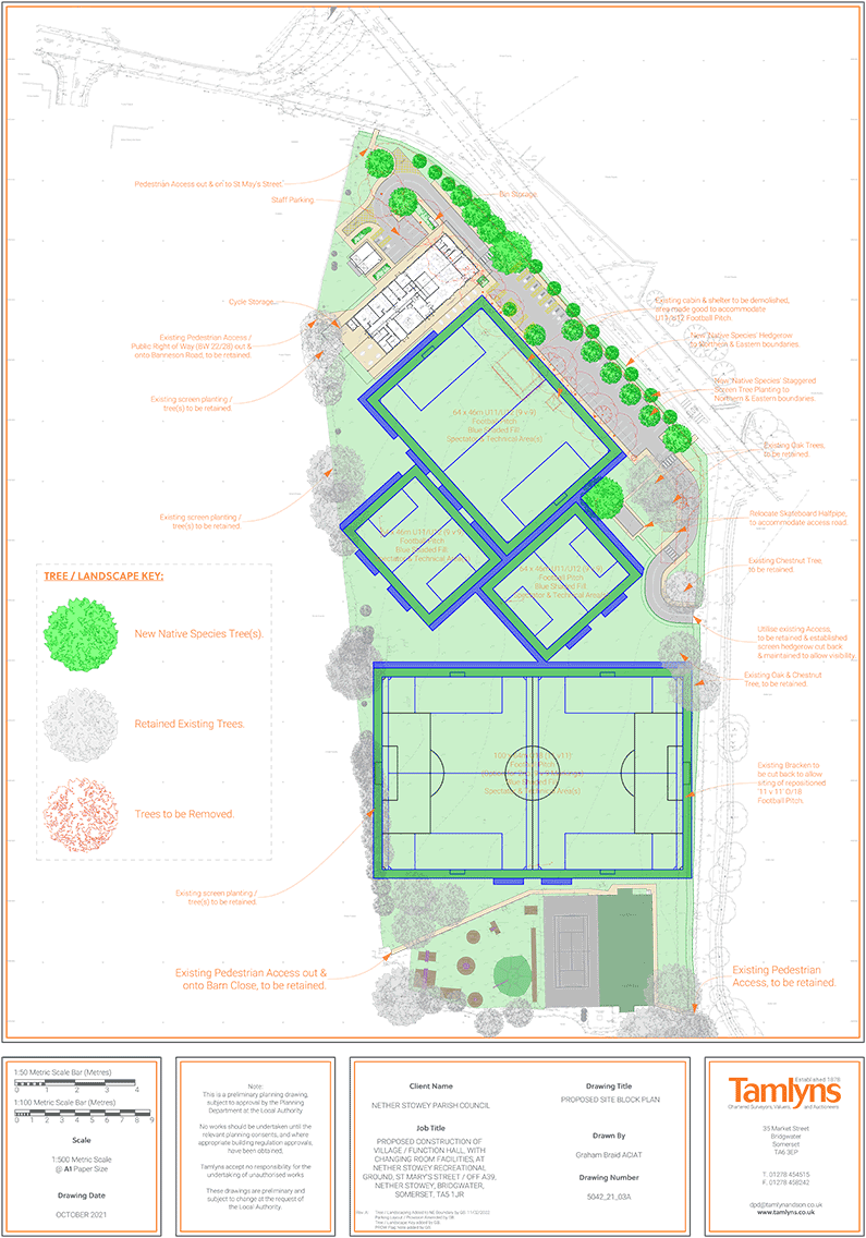 Stowey Centre Project Proposed Site Plan